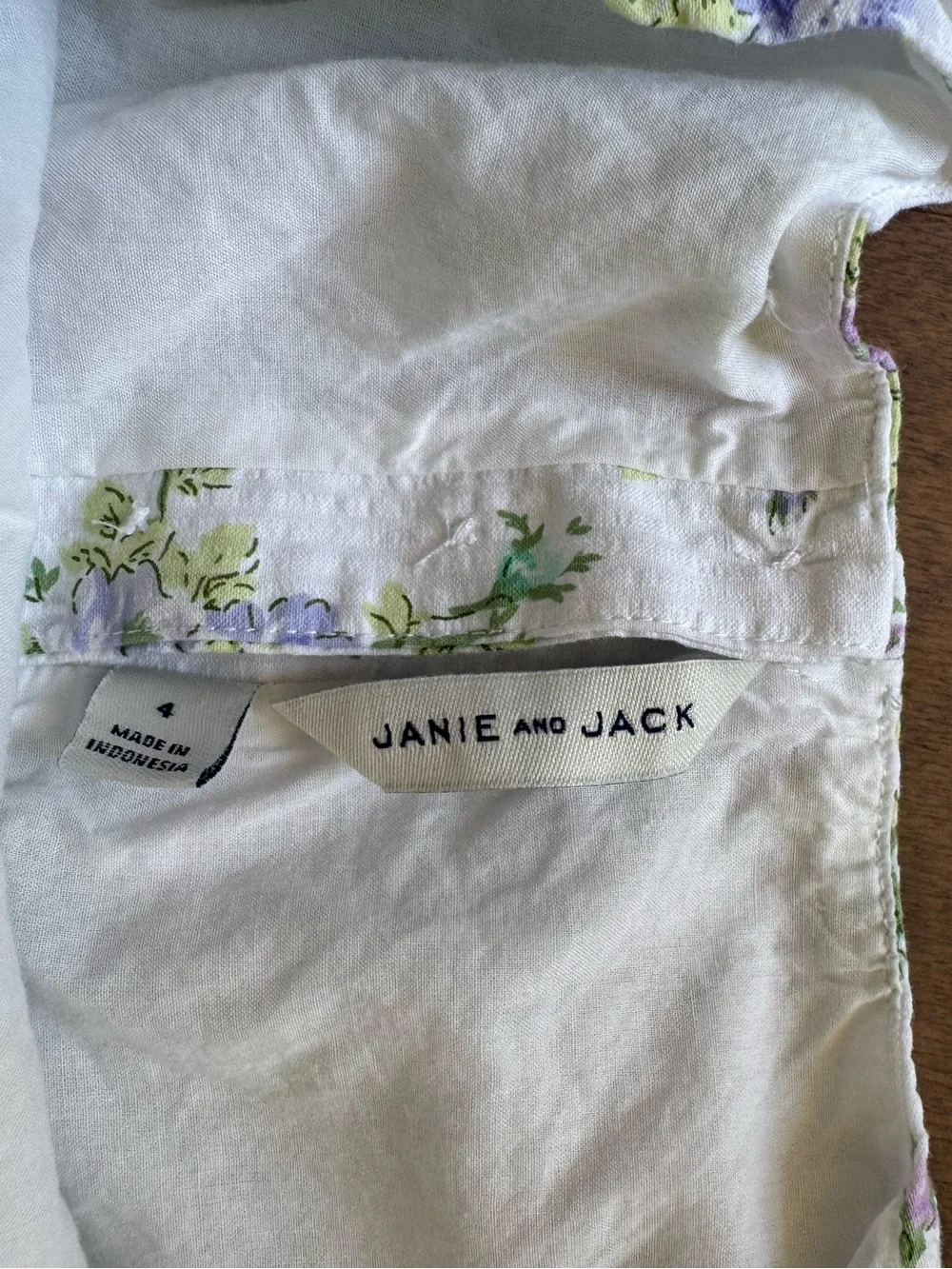 Janie and Jack Floral Seersucker Puff Sleeve Dress